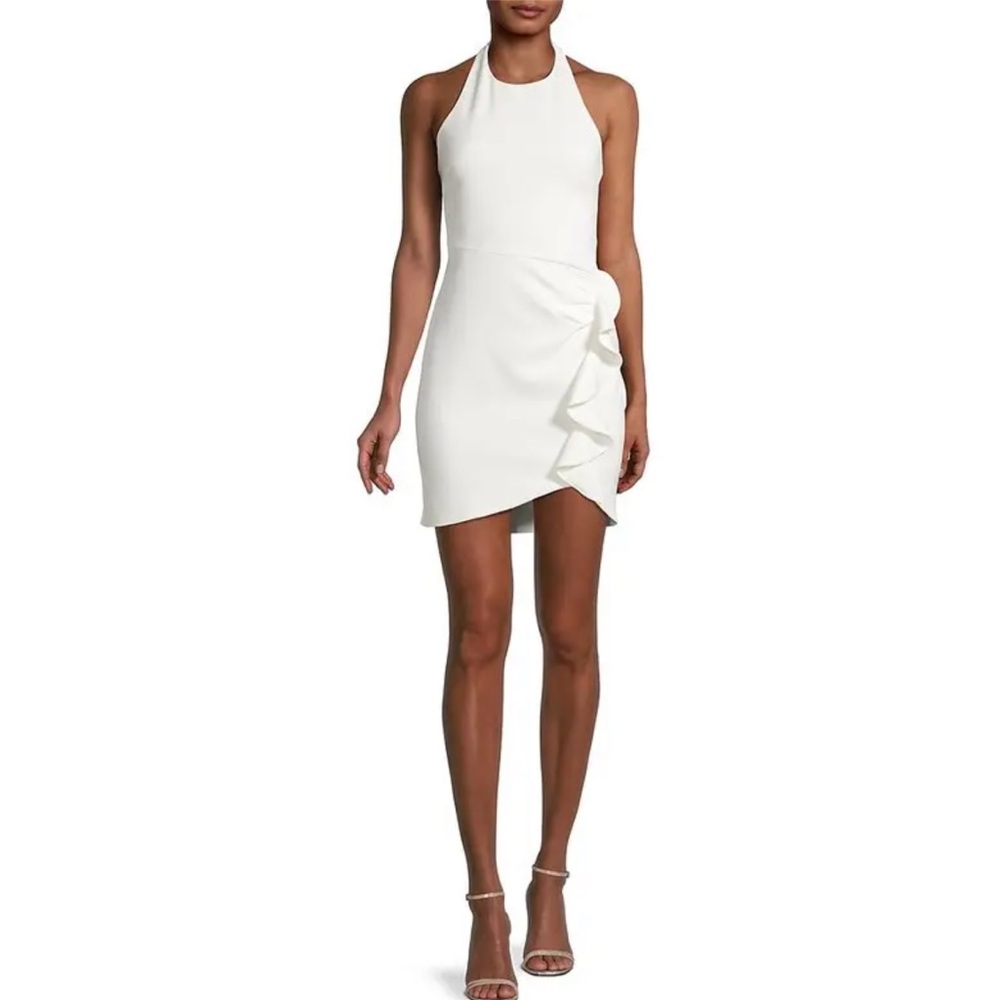 LIKELY Fraya Ruffled Halter Dress